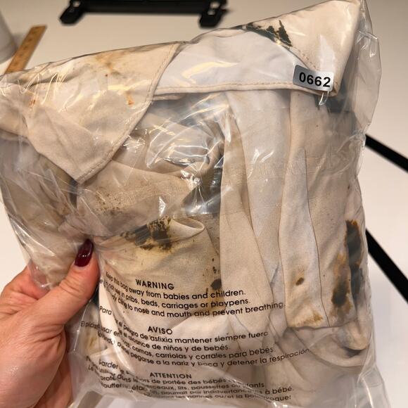 NWT Zara ZW Collection Cream Printer High Neck Gathered Maxi Dress Small - Picture 12 of 12